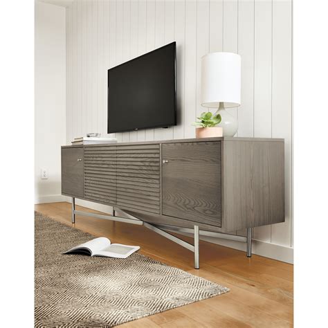 modern media cabinet with doors